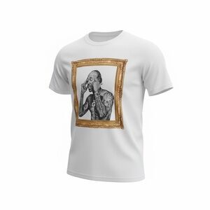 White Freddie Gibbs Graphic T-Shirt